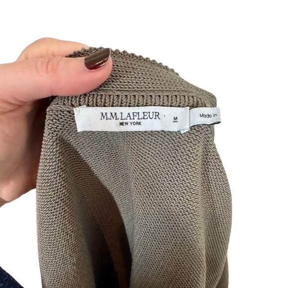 MM Lafleur The Cookie Cardigan Sleek Cotton in Fossil - Picture 9 of 13